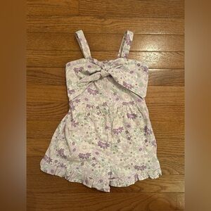Cotton On Purple Floral Romper Size 5